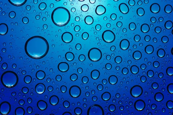 Water drops on glass — Stock Photo, Image