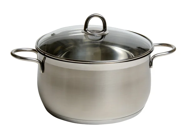 Steel cooking pot — Stock Photo, Image