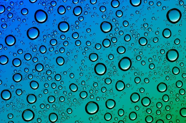 Water drops on glass — Stock Photo, Image