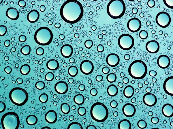 Water drops on glass — Stock Photo, Image