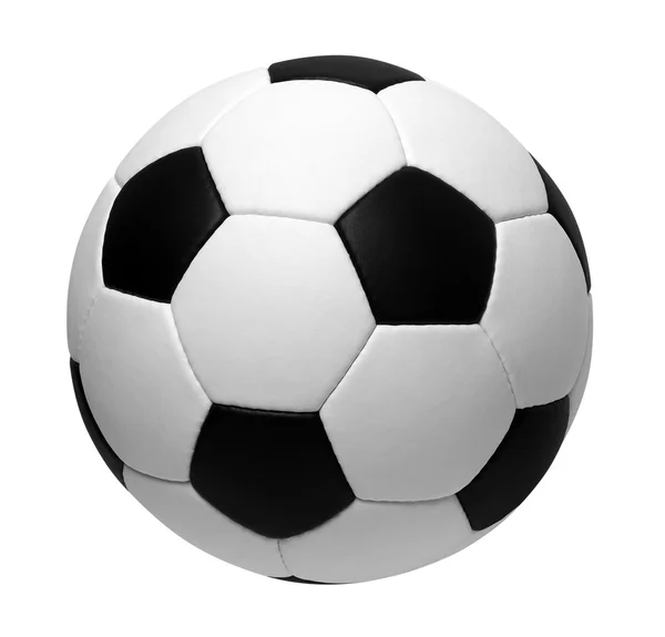 Fotboll boll isolerad på vitt — Stockfoto