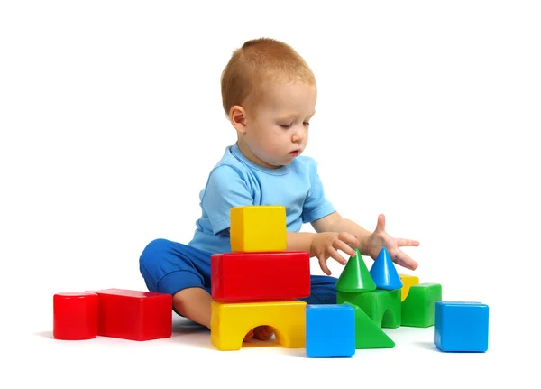 Little boy playing toy — Stock Photo, Image