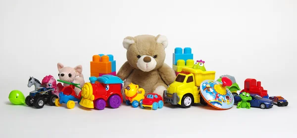 Toys on a white Stock Image