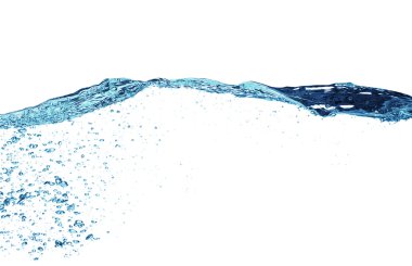Beyaz üzerine su sıçrama 