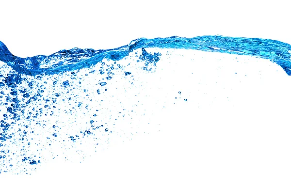 Beyaz üzerine su sıçrama — Stok fotoğraf