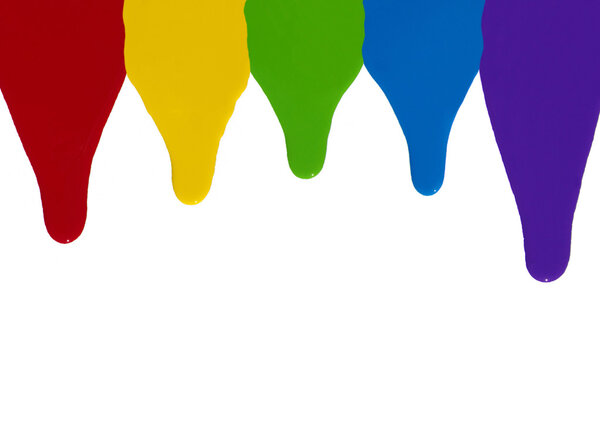  splats splashes and blobs of brightly colored paint 