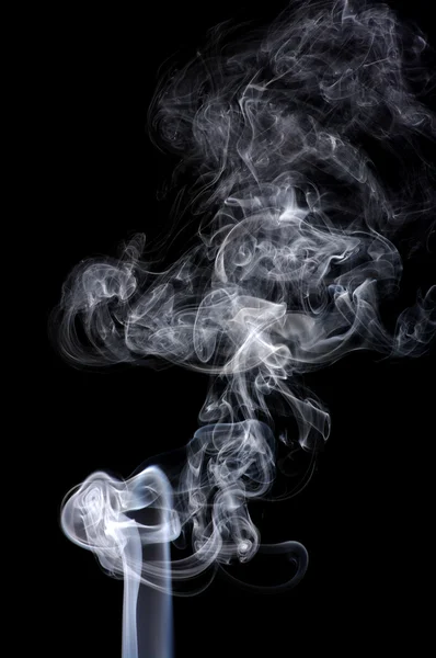 Colored smoke isolated on white — Stock Photo, Image