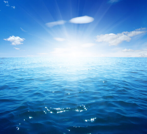 Blue sea water 