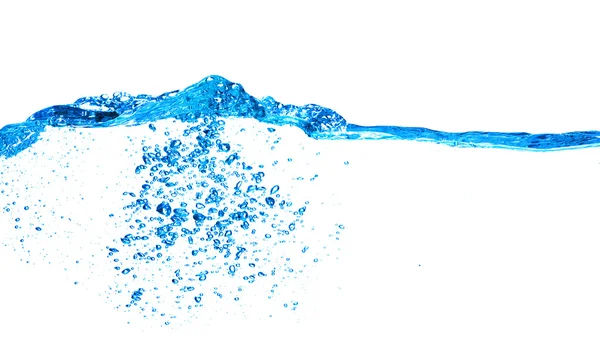 Water splash op de witte — Stockfoto