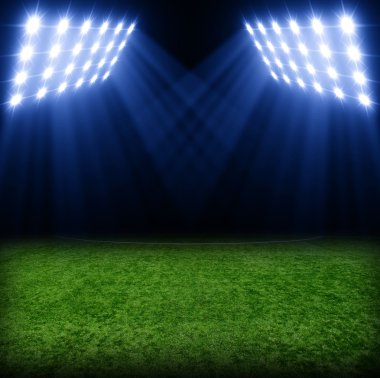 Futbol Stadyumu ışıkları ile