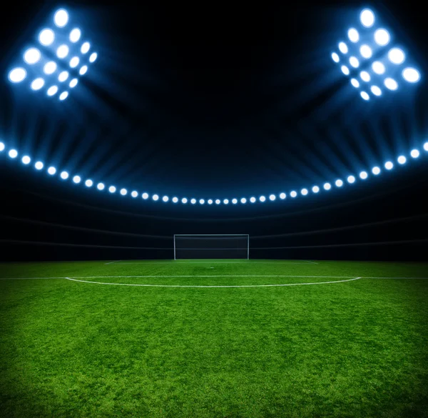 soccer stadium with lights