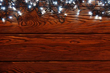 Işıklı ve bedava metin alanlı Noel arkaplanı.