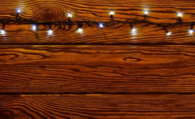 Işıklı ve bedava metin alanlı Noel arkaplanı.