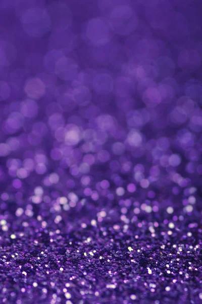 Fond Lumières Paillettes Violettes Déconcentré — Photo