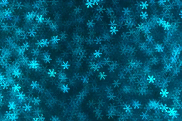 Голубой Рождественский Фон Снежинками — стоковое фото