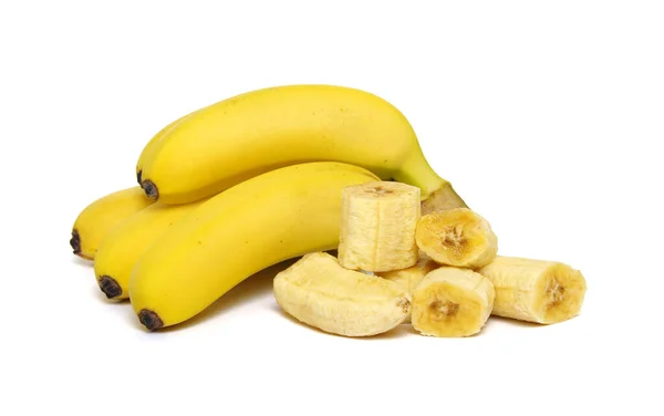 Banane Isoliert Auf Weißem Hintergrund — Stockfoto