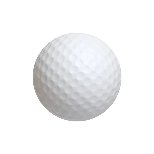 Golf Boll Isolerad Vit Bakgrund — Stockfoto