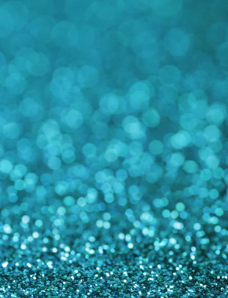 Christmas Light Blue Background Glitter Bokeh — Stock Photo, Image