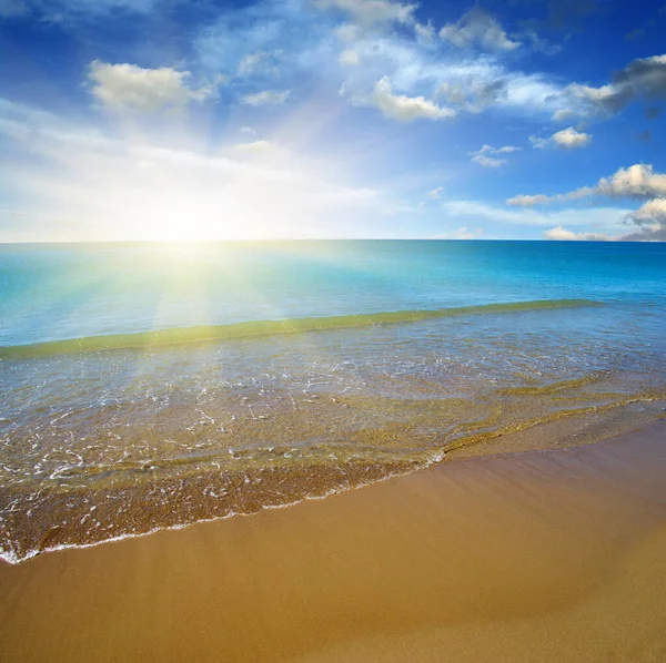Пляж Море Небе — стоковое фото