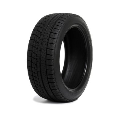 Araba lastiği beyaz arkaplanda izole edildi.