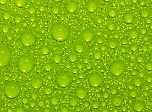 Krople zielony — Zdjęcie stockowe