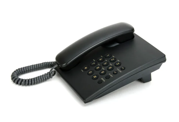 Czarny telefon — Zdjęcie stockowe