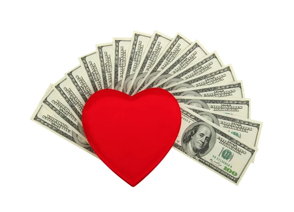 Liebe zum Geld — Stockfoto