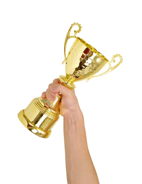 Goldene Trophäe — Stockfoto