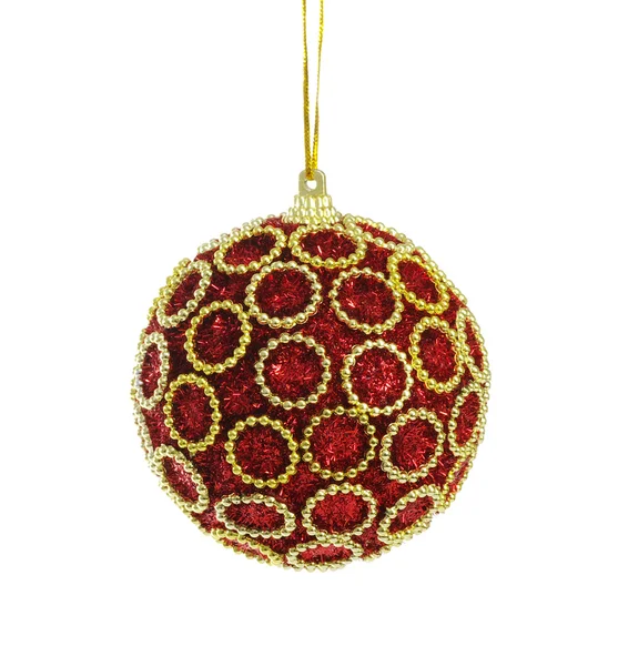 Red ball of christmas — Zdjęcie stockowe