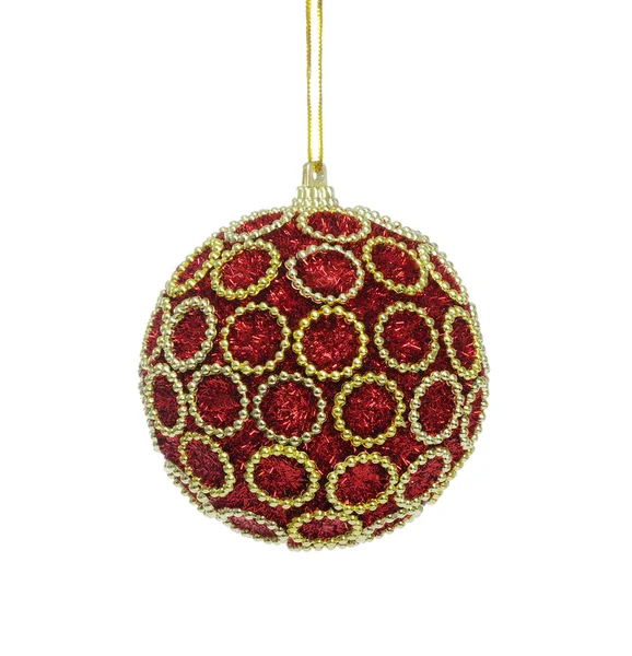 Red ball of christmas — Zdjęcie stockowe