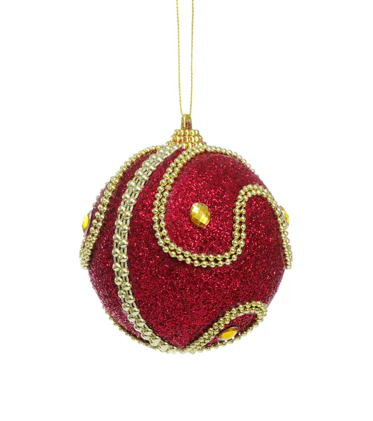 Red ball of christmas — Zdjęcie stockowe