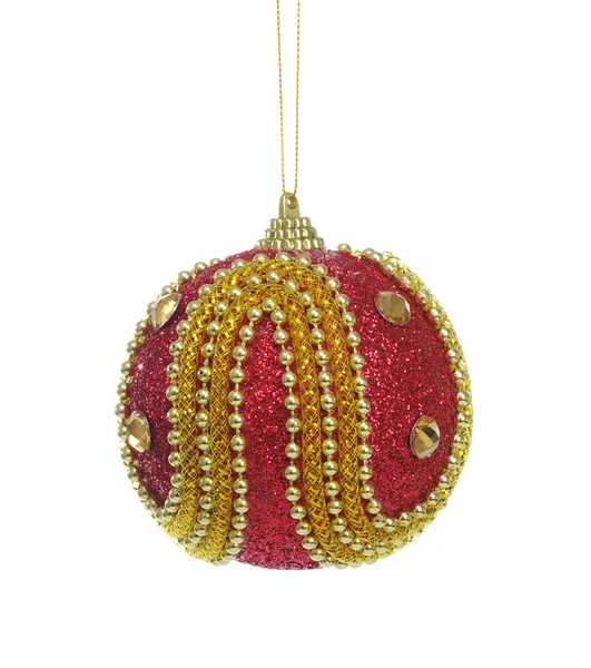 Bola roja de Navidad — Foto de Stock