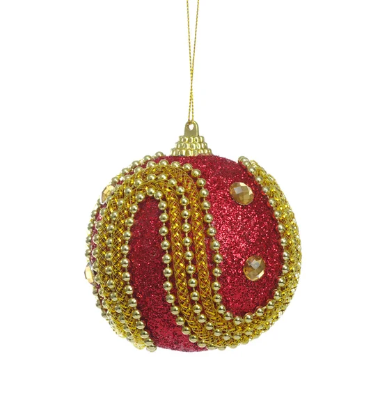 Boule rouge de Noël — Photo