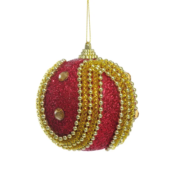 Boule rouge de Noël — Photo