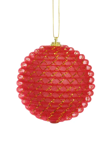 Bola roja de Navidad — Foto de Stock