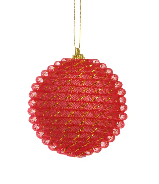 Red ball of christmas — Zdjęcie stockowe