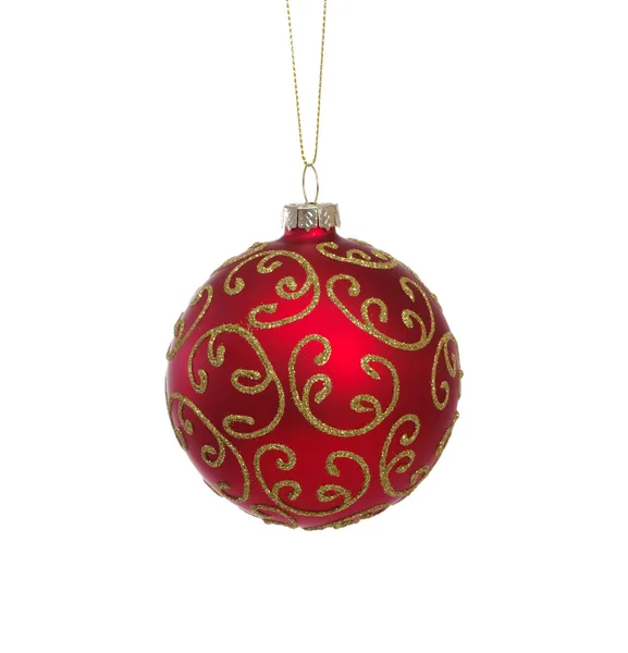 Red ball of christmas — Zdjęcie stockowe