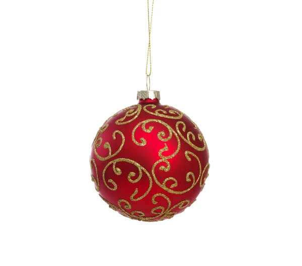 Red ball of christmas — Zdjęcie stockowe