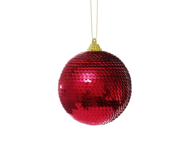 Boule rouge de Noël — Photo