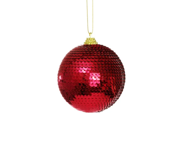 Bola roja de Navidad — Foto de Stock