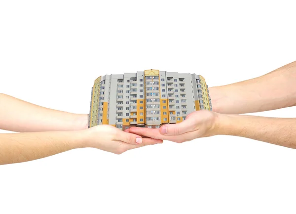 House in hands — Stock Photo, Image