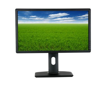 Beyaz bilgisayar monitörü