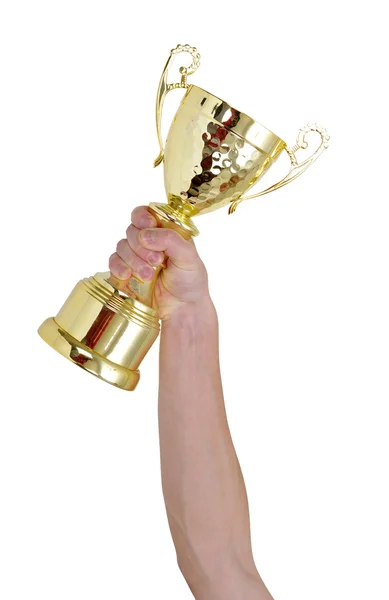 O troféu dourado — Fotografia de Stock