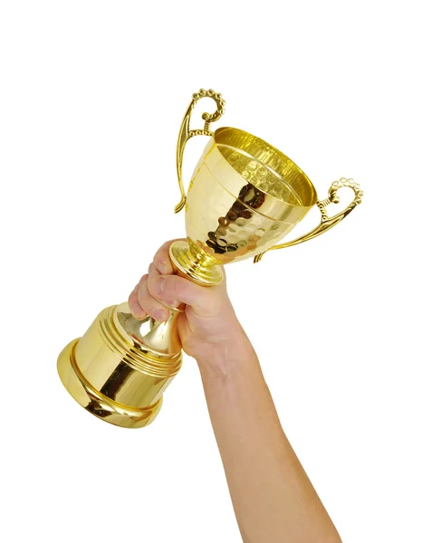 O troféu dourado — Fotografia de Stock
