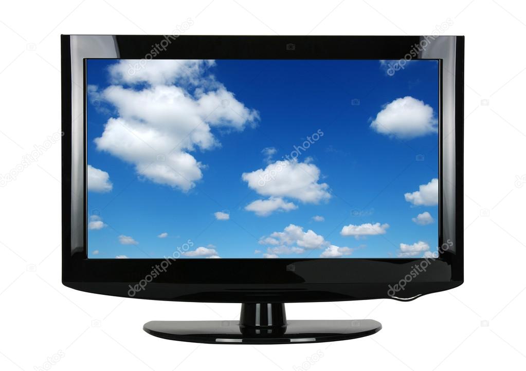 blank flat screen TV