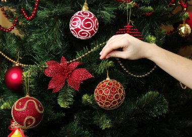 oyuncak top ve Noel ağacı dalı