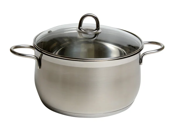 Steel cooking pot — Stock Photo, Image