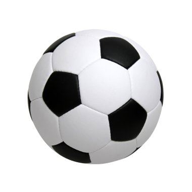 beyaz üzerine futbol topu