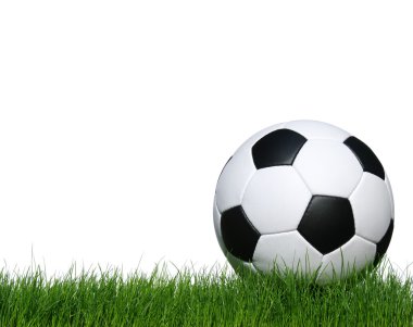 beyaz üzerine futbol topu
