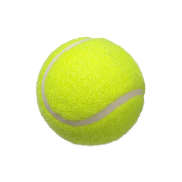 Bola de tênis isolado em branco — Fotografia de Stock